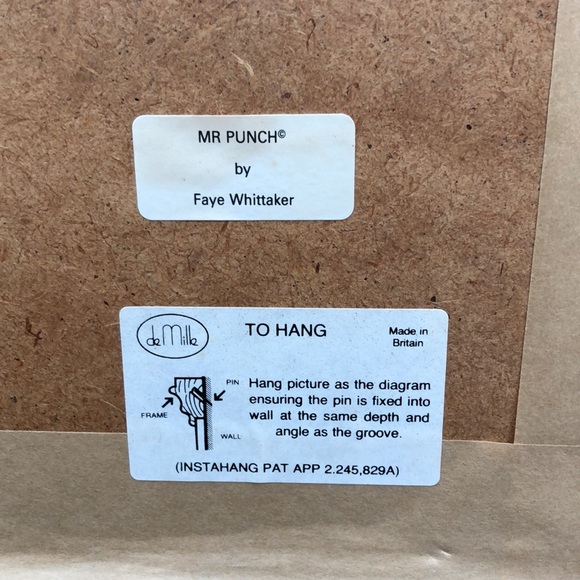 Vintage Punch And Judy By Faye Whittaker Framed Print Wall Art - Picture 5 of 6